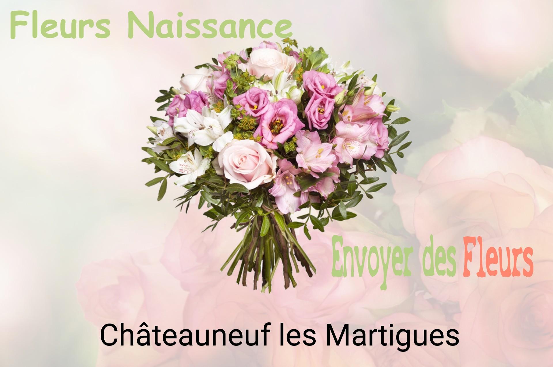 Bouquet de fleurs de naissance livré à Châteauneuf-les-Martigues